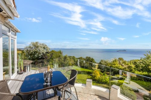 The sea view from Seahaven, Devon
