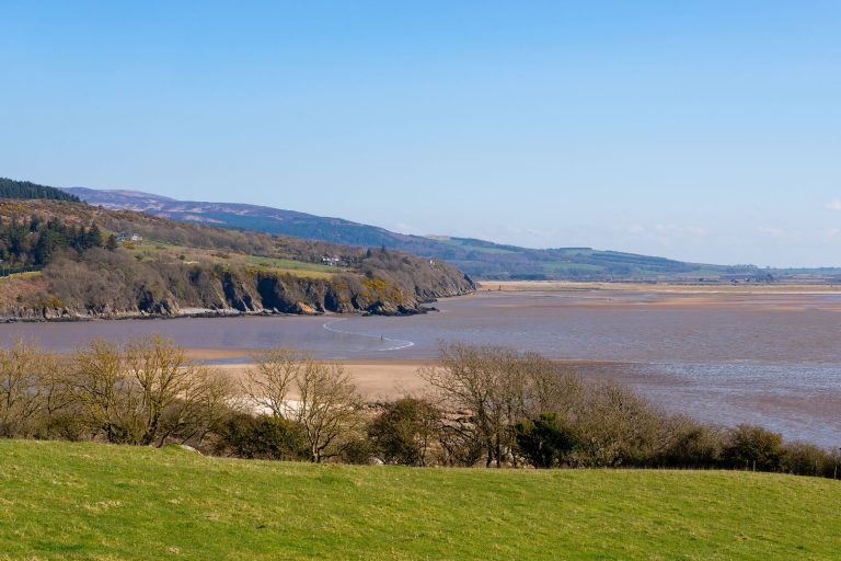 View over the Sea And Coast Of The Solway Coast in Cumbria