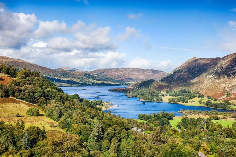 View over Ullswater in the Lake District